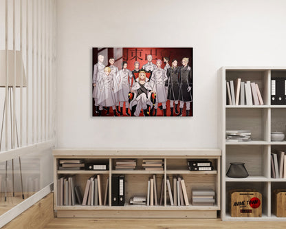 Anime Town Creations Metal Poster Landscape Tokyo Revengers Kanto Manji Gang 24" x 16" Home Goods - Anime Tokyo Revengers Metal Poster