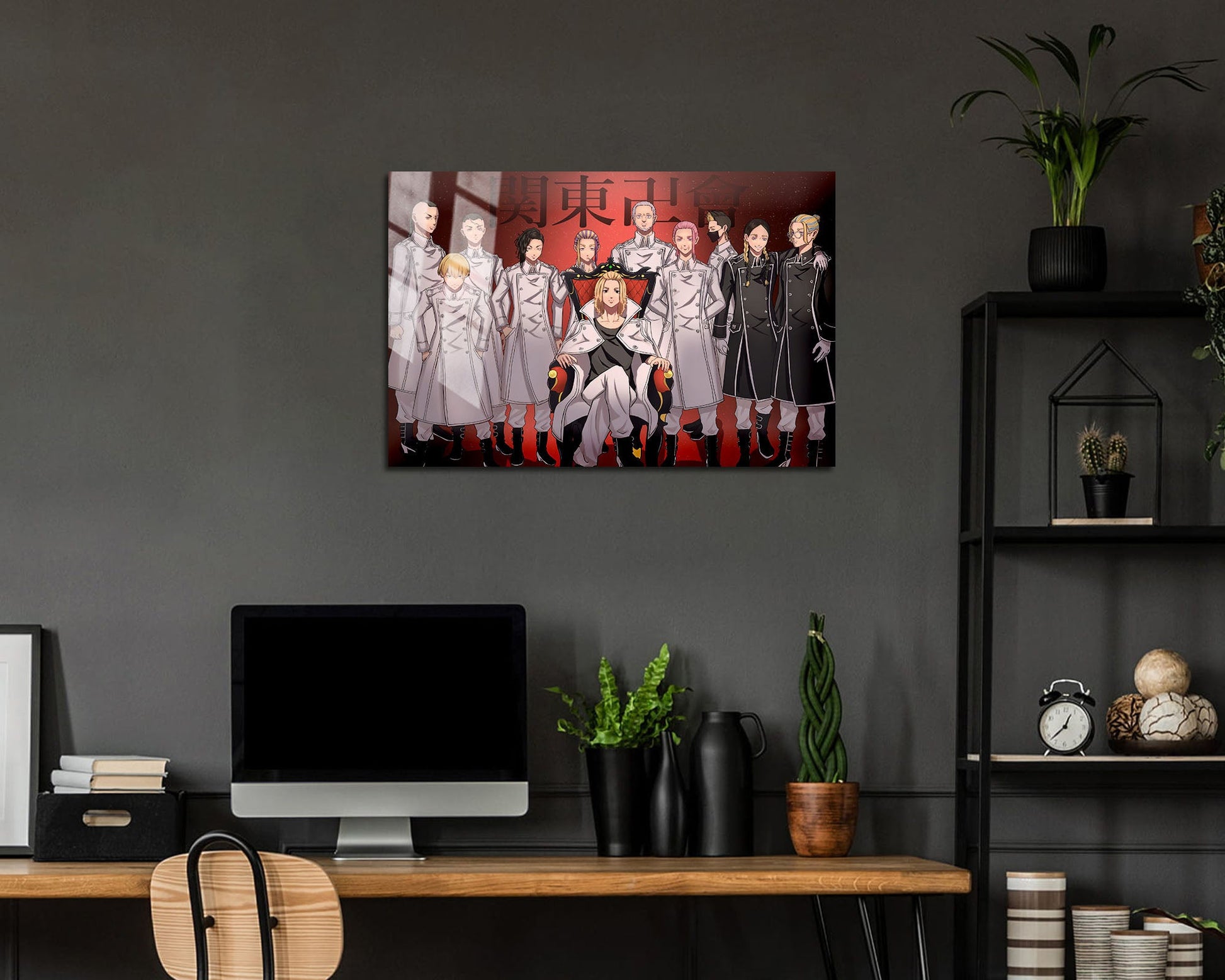 Anime Town Creations Metal Poster Landscape Tokyo Revengers Kanto Manji Gang 36" x 24" Home Goods - Anime Tokyo Revengers Metal Poster