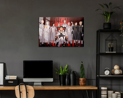 Anime Town Creations Metal Poster Landscape Tokyo Revengers Kanto Manji Gang 36" x 24" Home Goods - Anime Tokyo Revengers Metal Poster