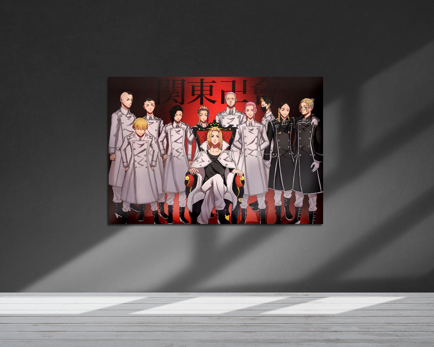 Anime Town Creations Metal Poster Landscape Tokyo Revengers Kanto Manji Gang 7" x 5" Home Goods - Anime Tokyo Revengers Metal Poster