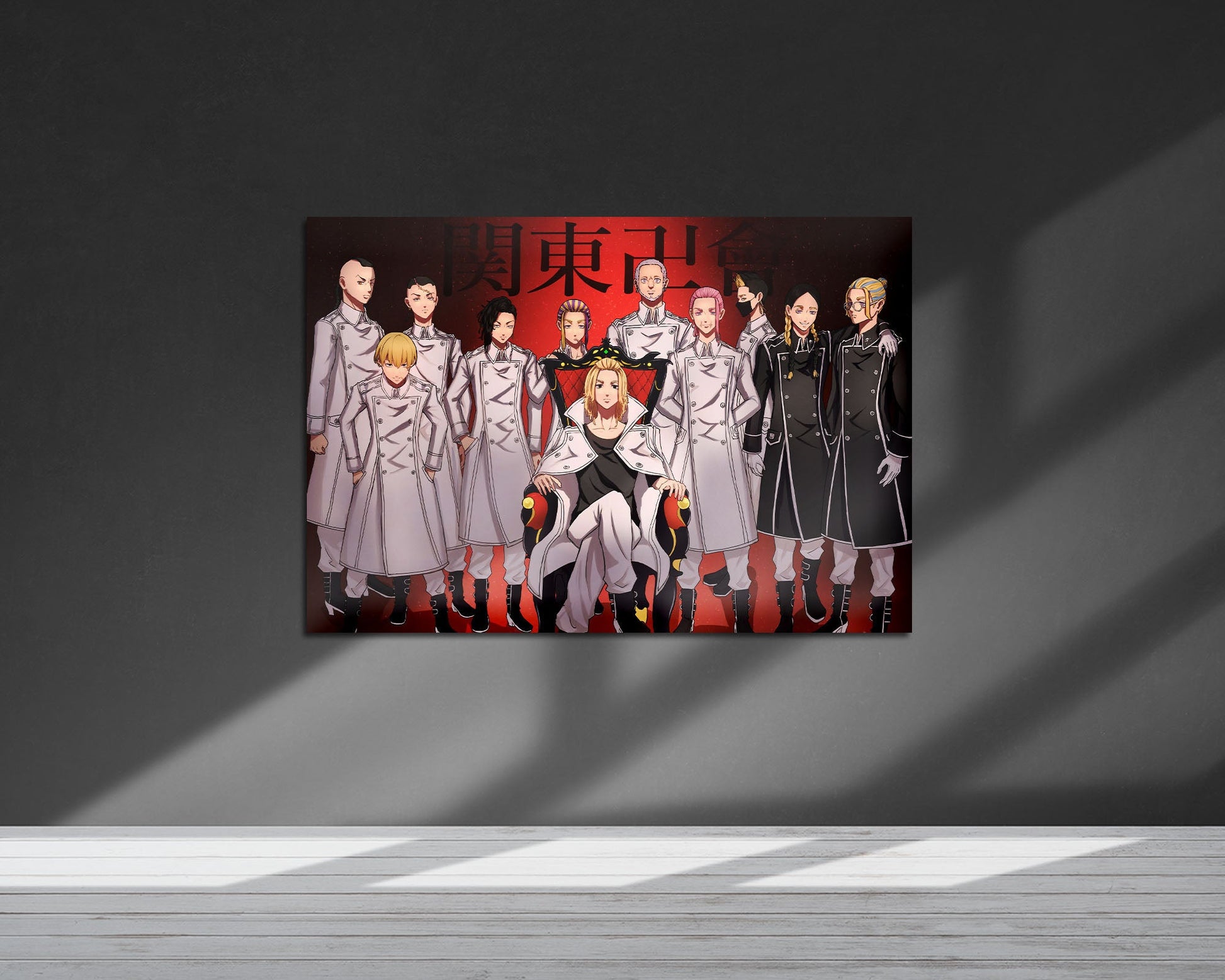 Anime Town Creations Metal Poster Landscape Tokyo Revengers Kanto Manji Gang 7" x 5" Home Goods - Anime Tokyo Revengers Metal Poster