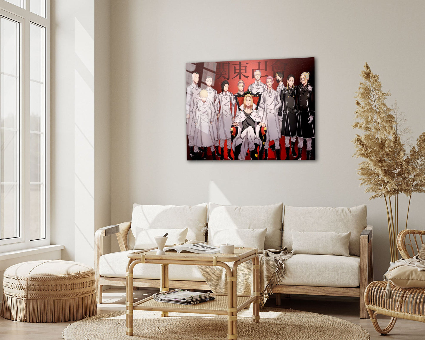 Anime Town Creations Metal Poster Landscape Tokyo Revengers Kanto Manji Gang 7" x 5" Home Goods - Anime Tokyo Revengers Metal Poster