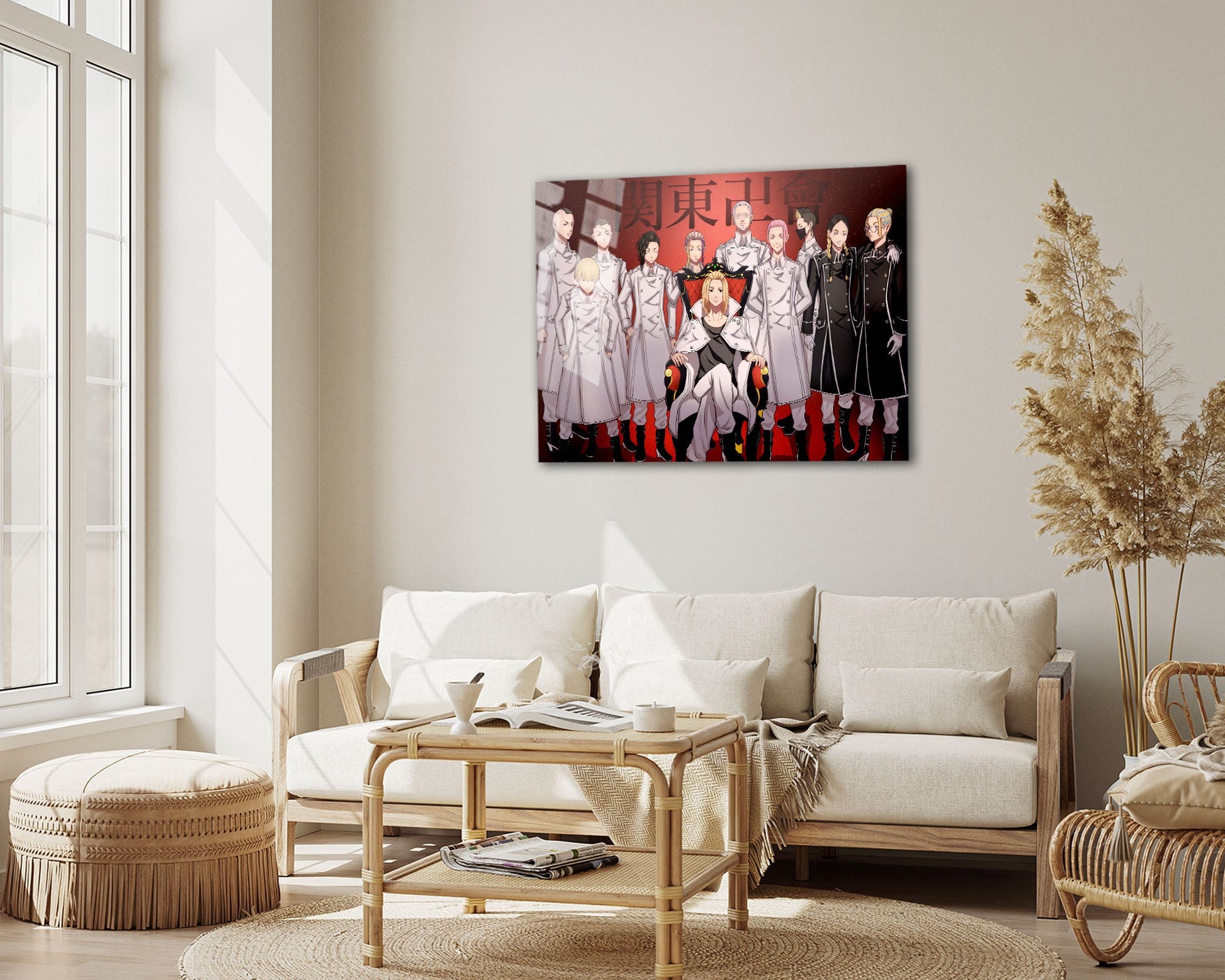 Anime Town Creations Metal Poster Landscape Tokyo Revengers Kanto Manji Gang 7" x 5" Home Goods - Anime Tokyo Revengers Metal Poster