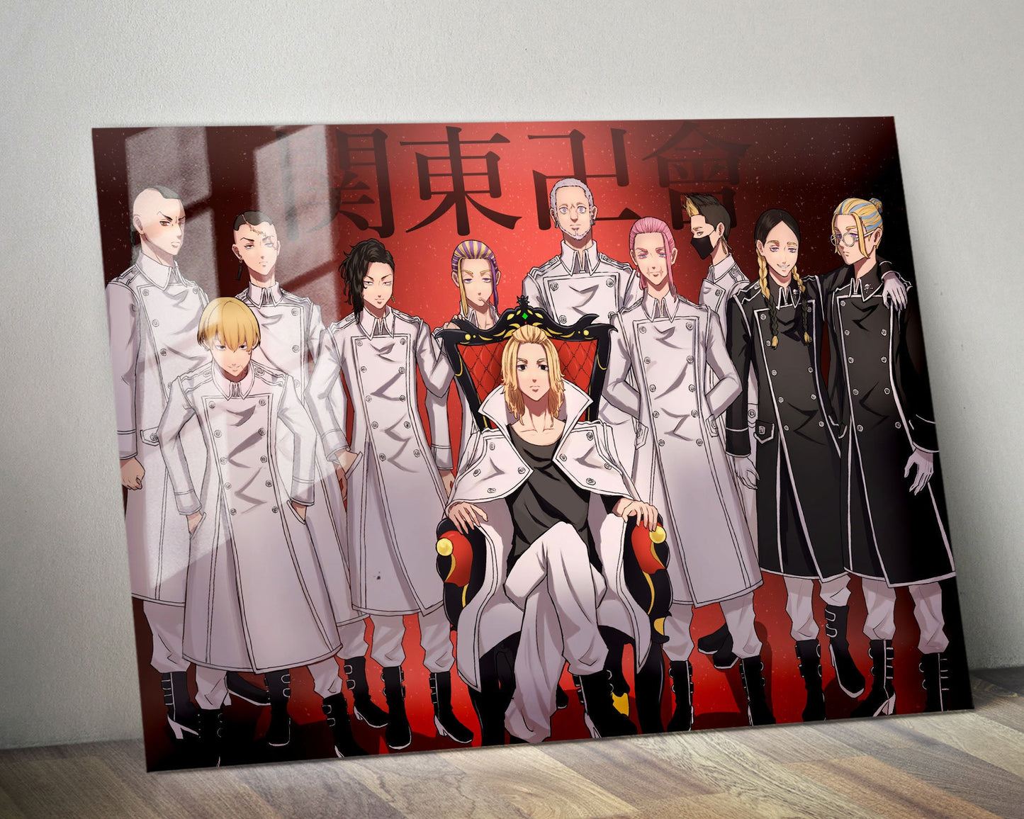Anime Town Creations Metal Poster Landscape Tokyo Revengers Kanto Manji Gang 14" x 11" Home Goods - Anime Tokyo Revengers Metal Poster