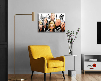 Anime Town Creations Metal Poster Landscape Tokyo Revengers 24" x 16" Home Goods - Anime Tokyo Revengers Metal Poster