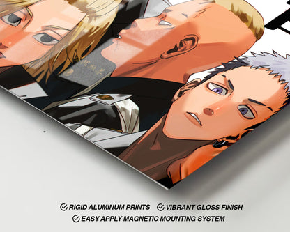 Anime Town Creations Metal Poster Landscape Tokyo Revengers 36" x 24" Home Goods - Anime Tokyo Revengers Metal Poster