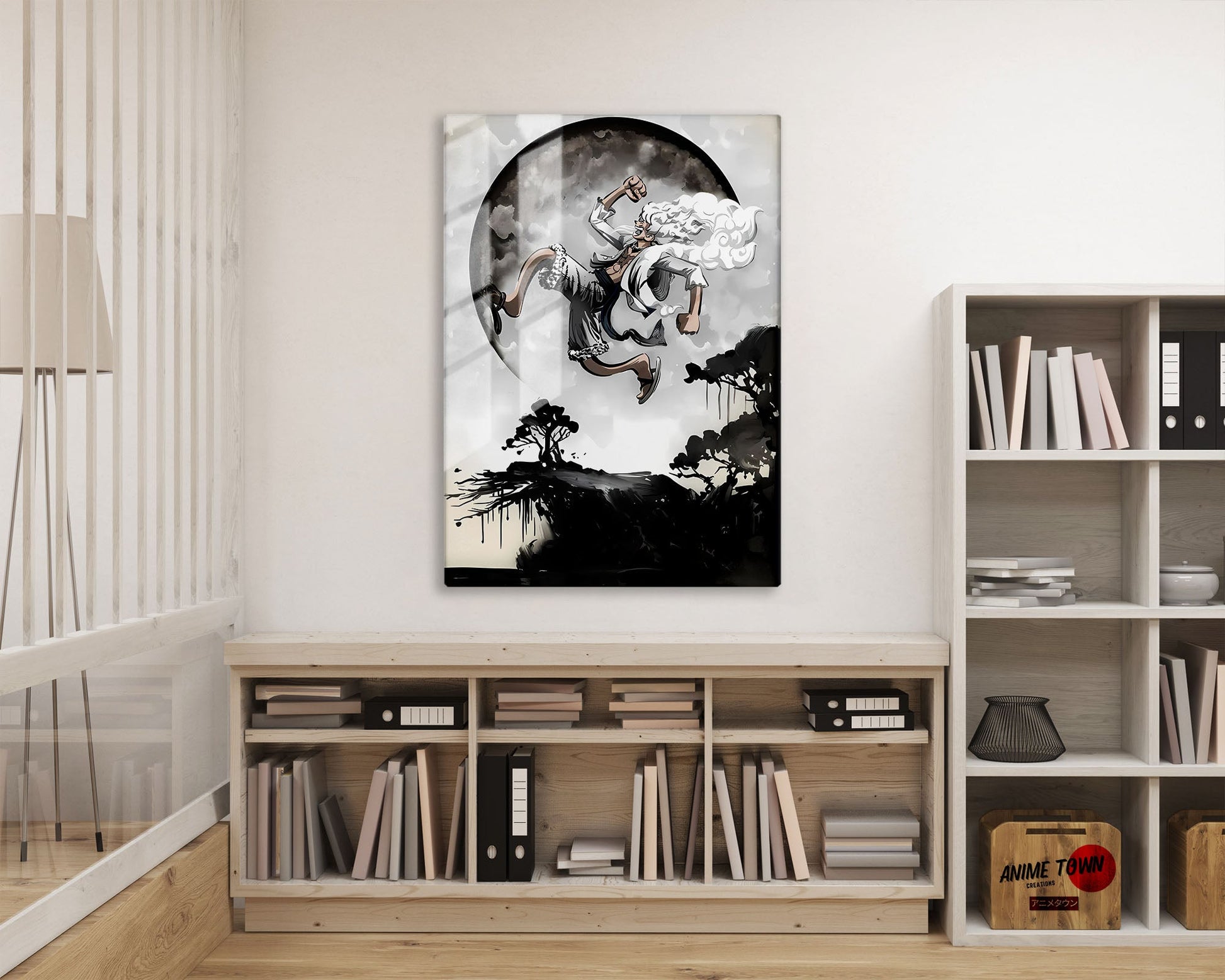 Anime Town Creations Metal Poster One Piece Gear 5 Moon 16" x 24" Home Goods - Anime One Piece Metal Poster