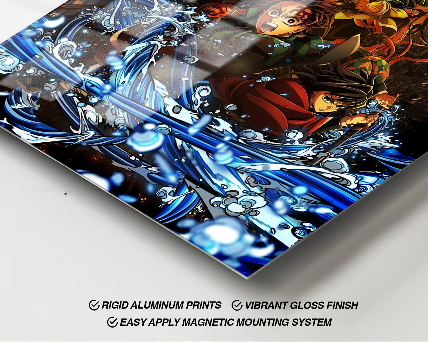 Anime Town Creations Metal Poster Demon Slayer Infinity Castle Arc Textless 24" x 36" Home Goods - Anime Demon Slayer Metal Poster