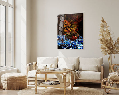 Anime Town Creations Metal Poster Demon Slayer Infinity Castle Arc Textless 5" x 7" Home Goods - Anime Demon Slayer Metal Poster