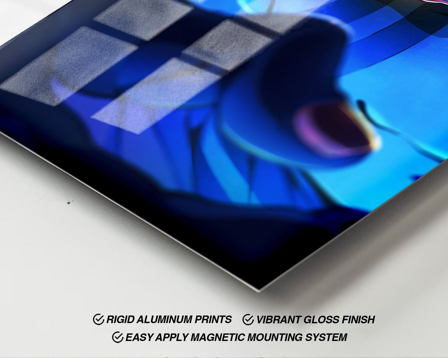 Anime Town Creations Metal Poster Demon Slayer Infinity Castle Akaza Eyes 24" x 36" Home Goods - Anime Demon Slayer Metal Poster