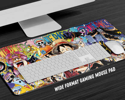 One Piece Gang Manga Collage Gaming Mouse Pad