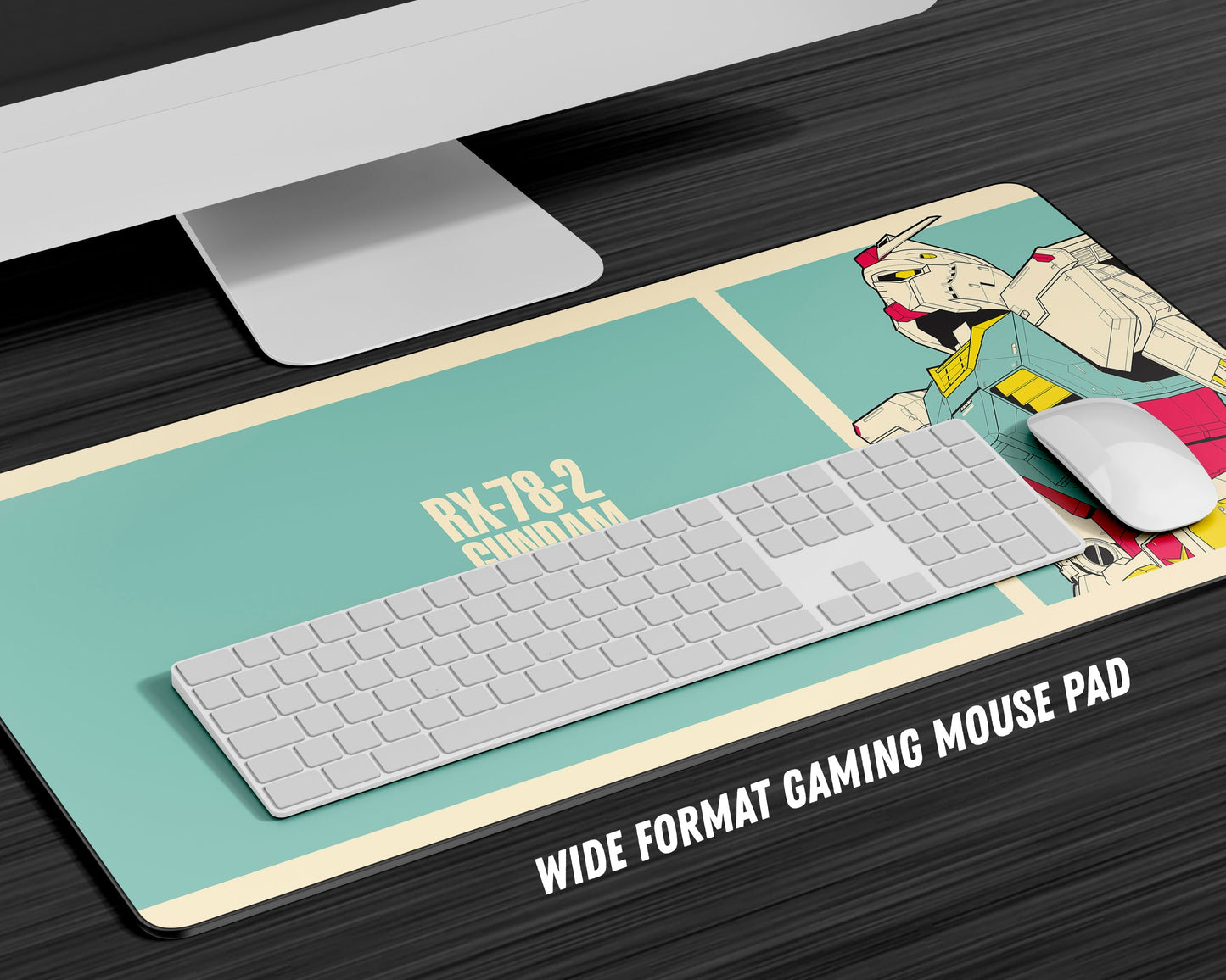Anime Town Creations Mouse Pad Gundam Pale Gaming Mouse Pad Accessories - Anime Gundam Gaming Mouse Pad