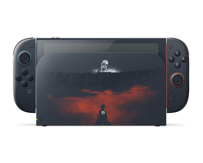 Anime Town Creations Nintendo Switch 2 Attack on Titan Wall Vinyl only Skins - Anime Attack on Titan Switch 2 Skin