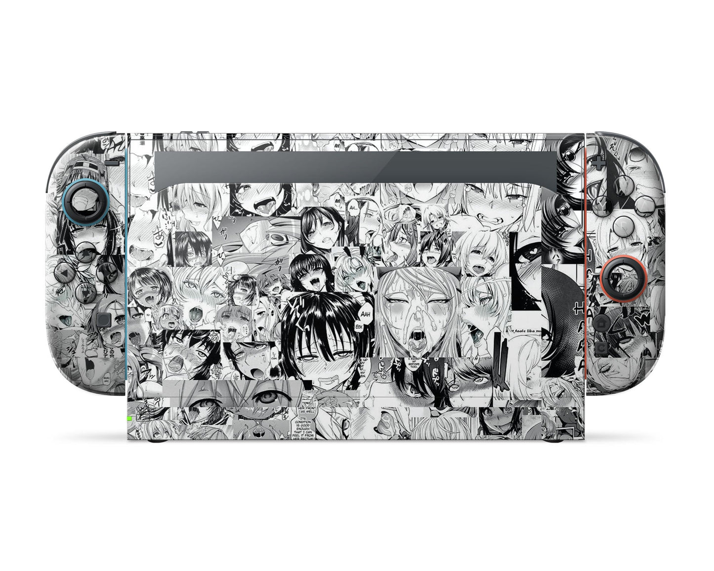 Anime Town Creations Nintendo Switch 2 Ahegao Manga Vinyl only Skins - Anime Ahegao Switch 2 Skin