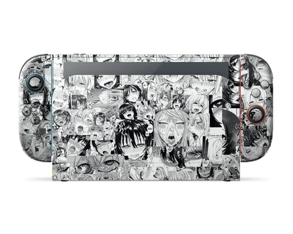Anime Town Creations Nintendo Switch 2 Ahegao Manga Vinyl only Skins - Anime Ahegao Switch 2 Skin