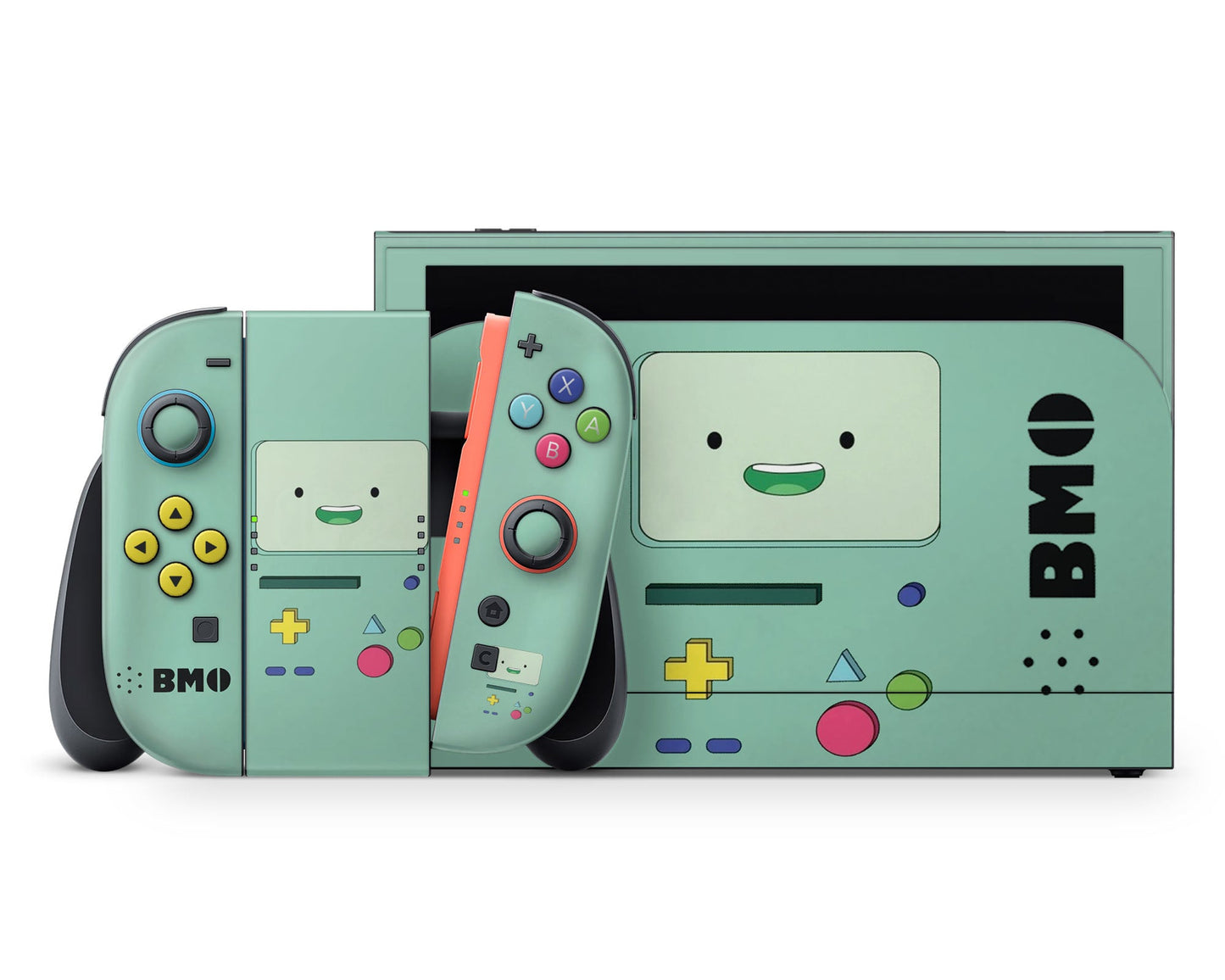 Anime Town Creations Nintendo Switch 2 Adventure Time Beemo Vinyl +Tempered Glass Skins - Anime Adventure Time Switch 2 Skin