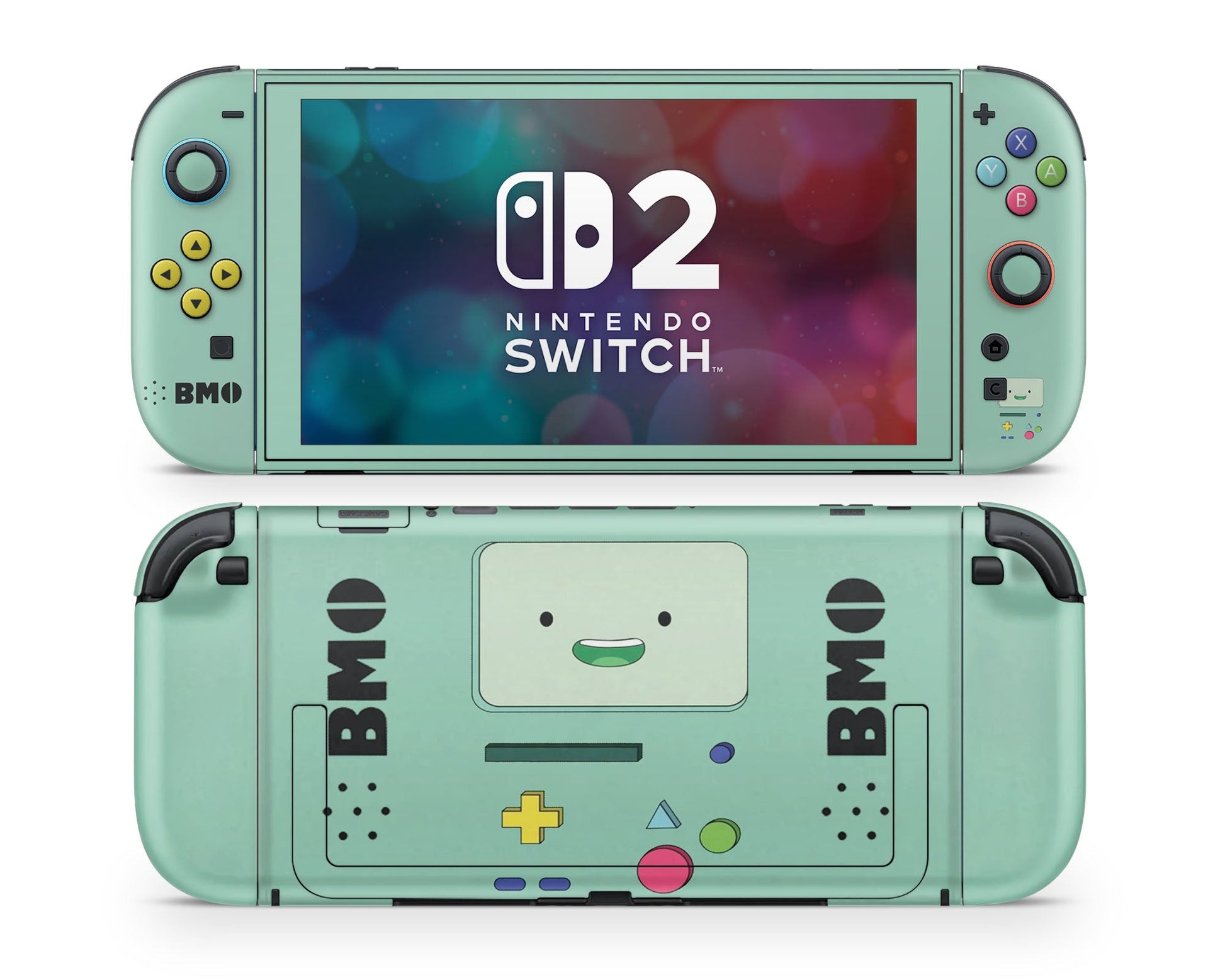 Anime Town Creations Nintendo Switch 2 Adventure Time Beemo Vinyl only Skins - Anime Adventure Time Switch 2 Skin