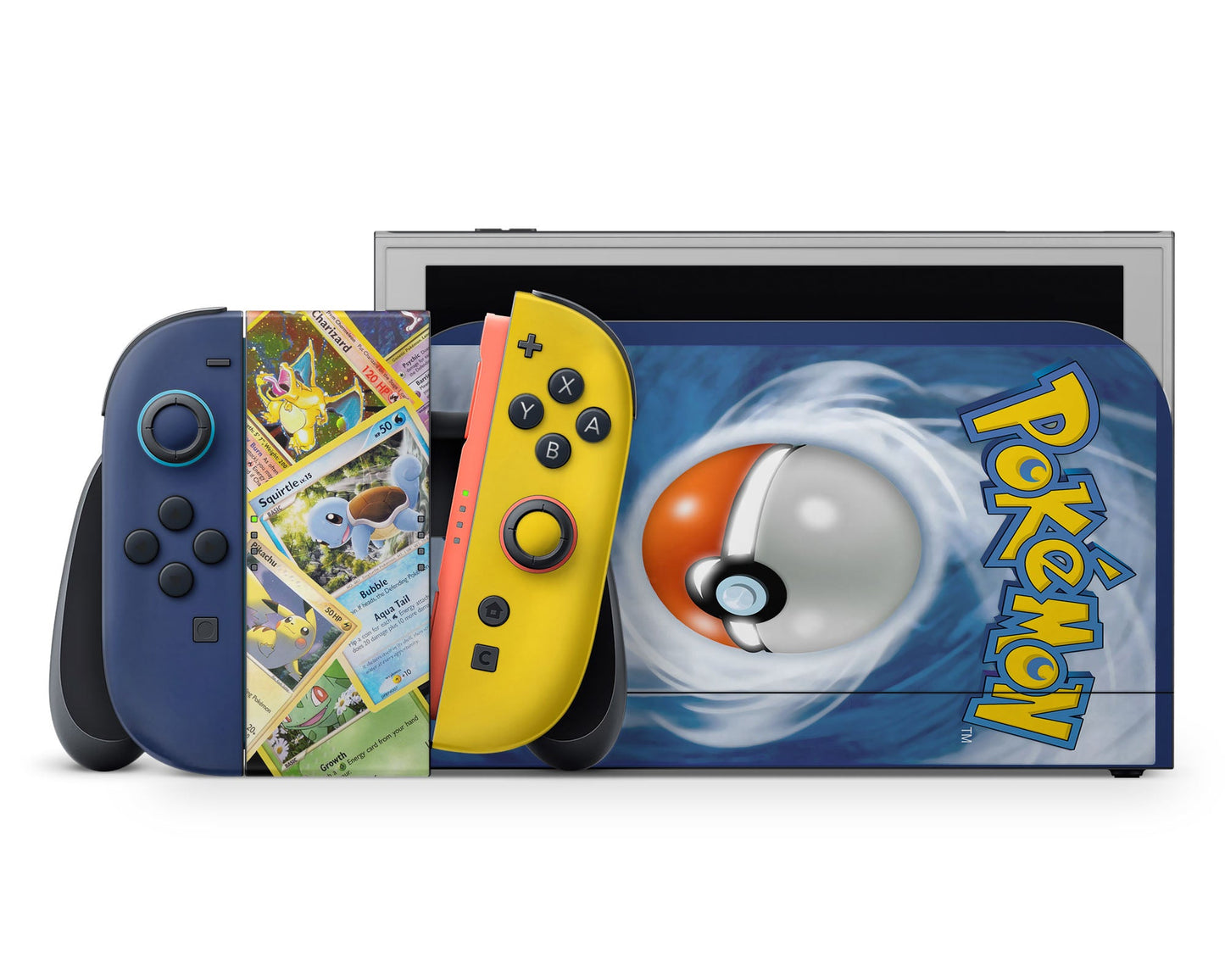 Anime Town Creations Nintendo Switch 2 Pokemon Card Vinyl +Tempered Glass Skins - Anime Pokemon Switch 2 Skin