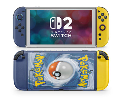 Anime Town Creations Nintendo Switch 2 Pokemon Card Vinyl only Skins - Anime Pokemon Switch 2 Skin