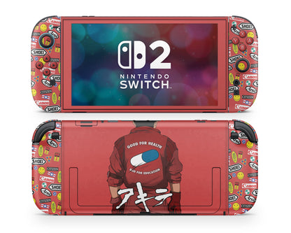 Anime Town Creations Nintendo Switch 2 Akira Classic Biker Vinyl only Skins - Anime Akira Switch 2 Skin