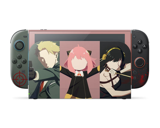 Anime Town Creations Nintendo Switch 2 Spy x Family Yor, Loid & Anya Vinyl only Skins - Anime Spy x Family Switch 2 Skin