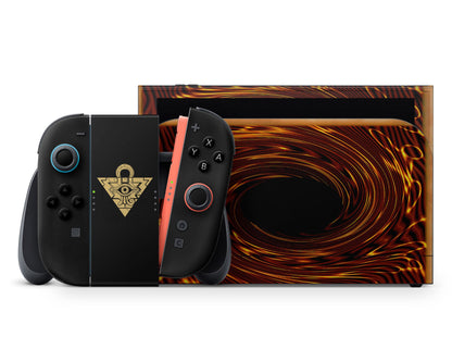 Anime Town Creations Nintendo Switch 2 Yugioh Card Vinyl +Tempered Glass Skins - Anime Yu-Gi-Oh Switch 2 Skin