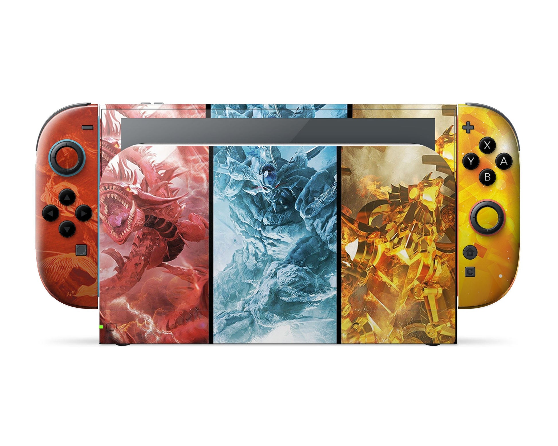Anime Town Creations Nintendo Switch 2 Yugi Egyptian Gods Vinyl only Skins - Anime Yu-Gi-Oh Switch 2 Skin