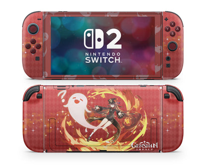 Anime Town Creations Nintendo Switch 2 Genshin Impact Hu Tao Vinyl only Skins - Anime Genshin Impact  Switch 2 Skin