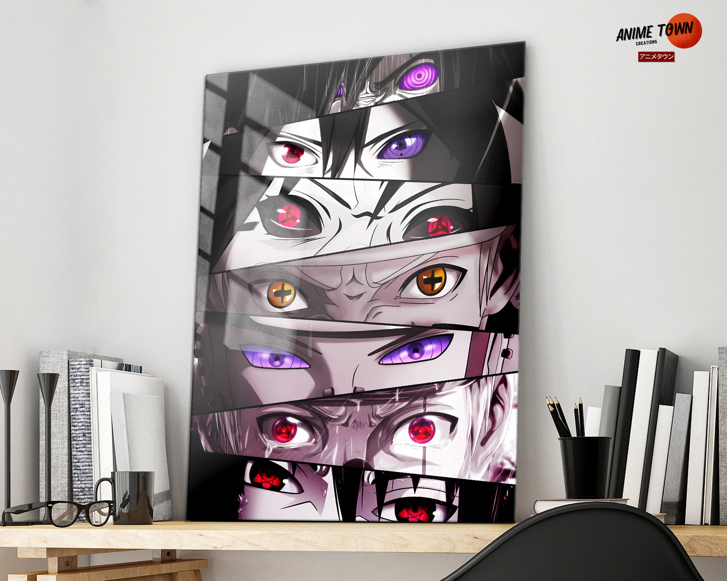 Naruto Eyes Metal Poster