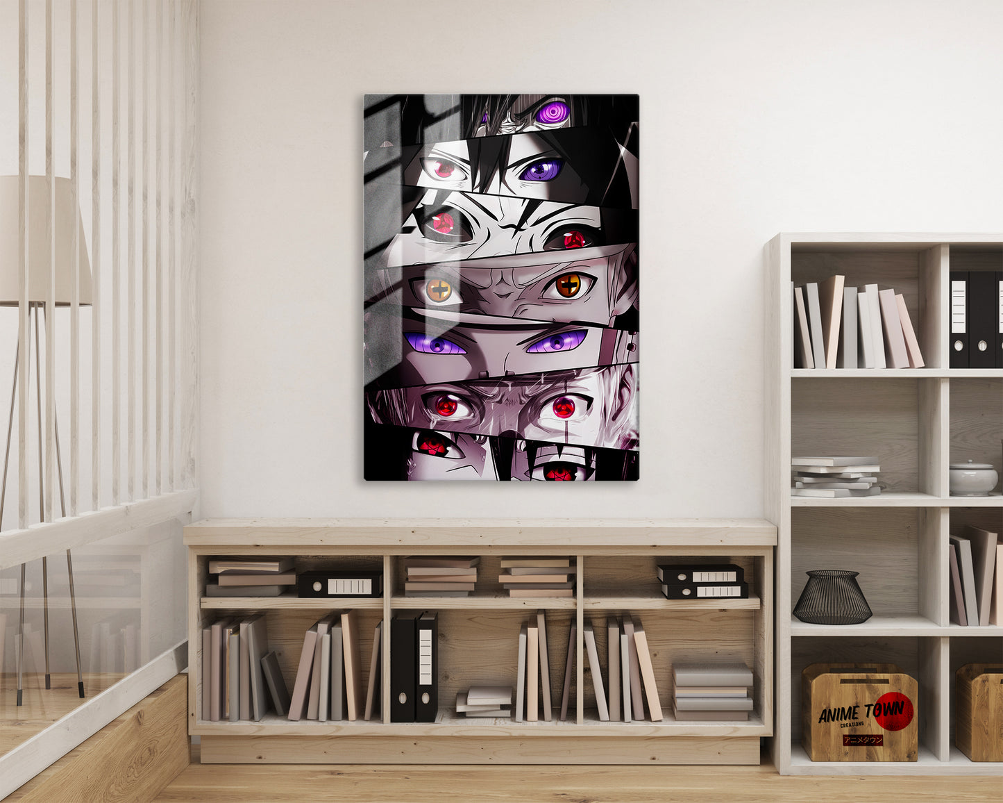 Naruto Eyes Metal Poster