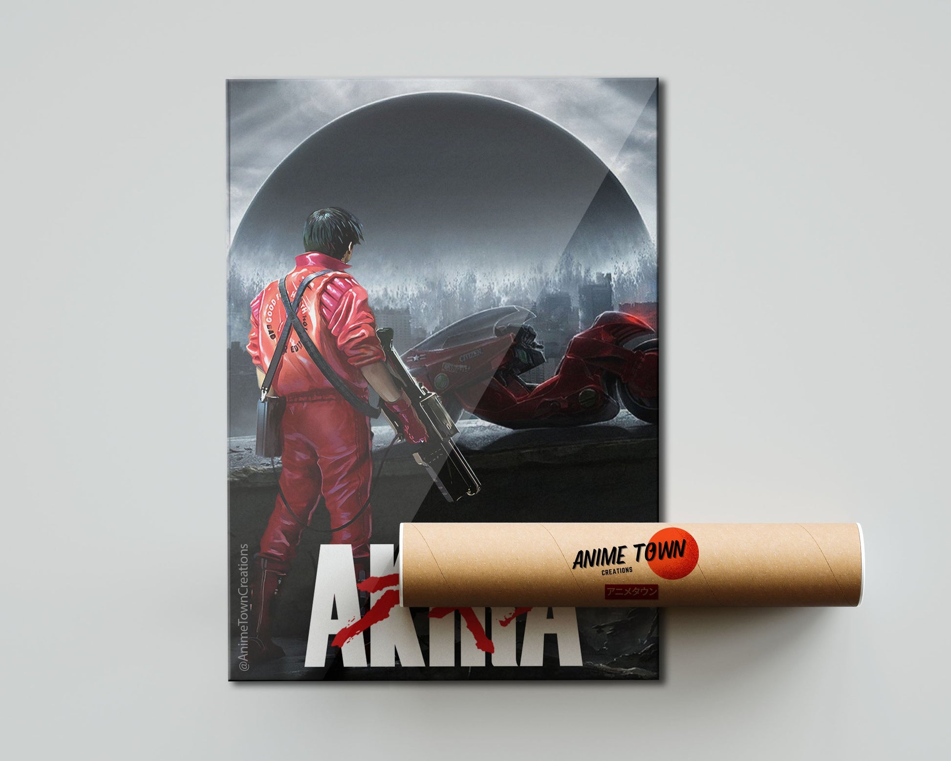 Anime Town Creations Poster Akira Dystopian Black 5" x 7" Home Goods - Anime Akira Poster