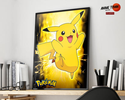 Anime Town Creations Poster Pokemon Pikachu 5" x 7" Home Goods - Anime Pokemon Poster