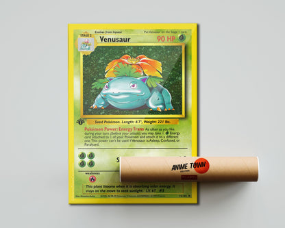 Anime Town Creations Poster Pokemon Venusaur Card 5" x 7" Home Goods - Anime Pokemon Poster