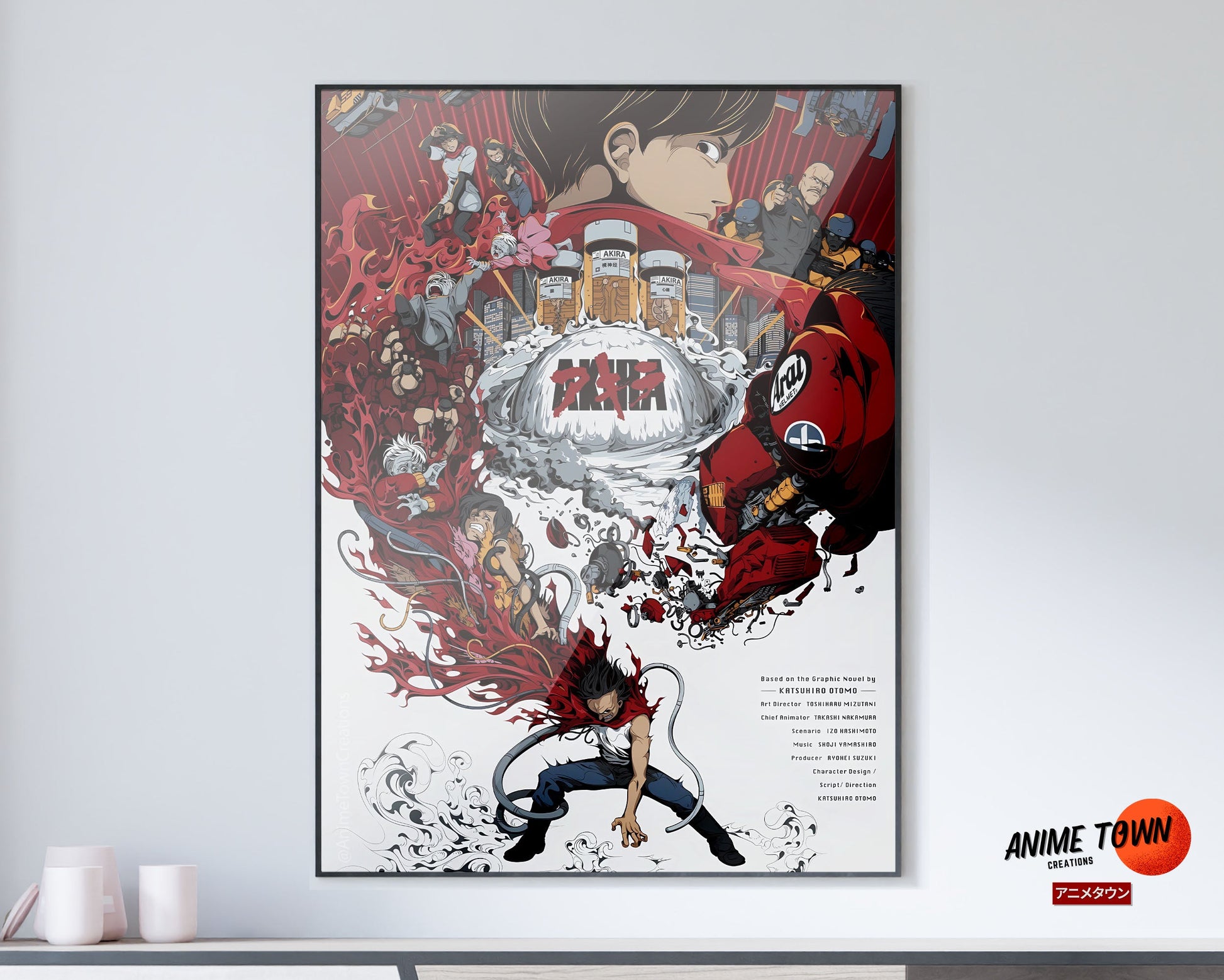 Anime Town Creations Poster Akira Cover 11" x 17" Home Goods - Anime Akira Poster