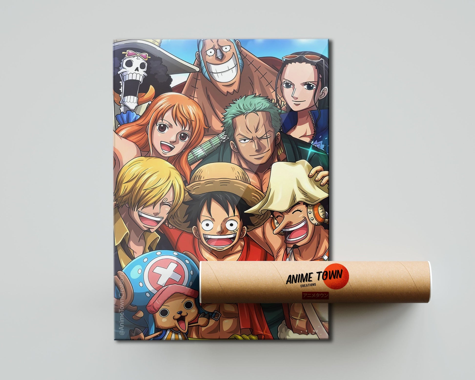 Anime Town Creations Poster One Piece Crew Portrait 5" x 7" Home Goods - Anime One Piece Poster