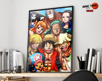 Anime Town Creations Poster One Piece Crew Portrait 5" x 7" Home Goods - Anime One Piece Poster