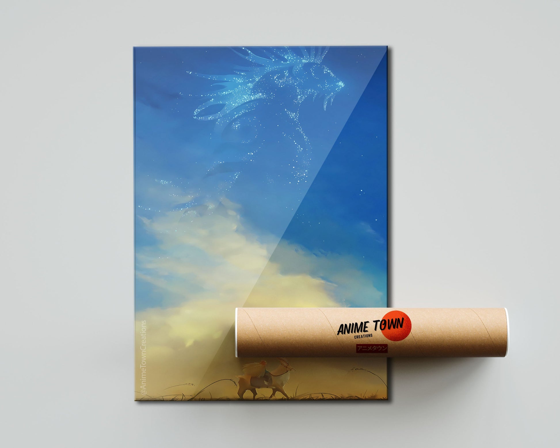Anime Town Creations Poster Princess Mononoke Skies 5" x 7" Home Goods - Anime Princess Mononoke Poster