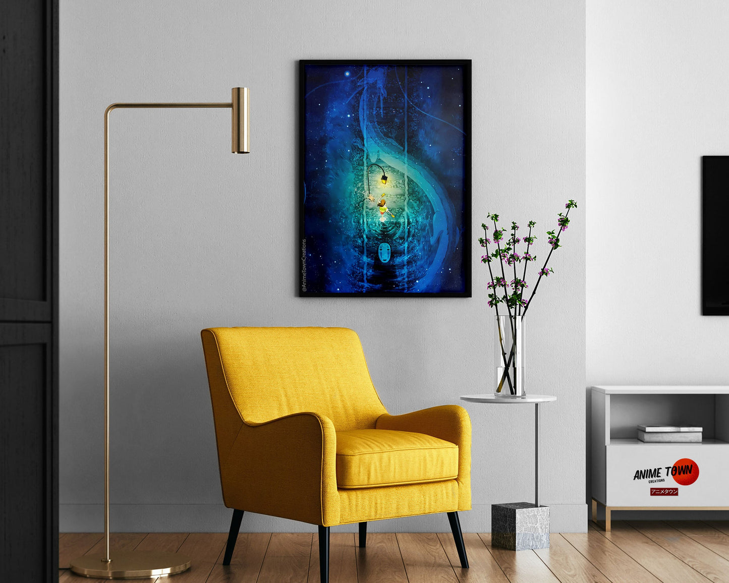 Anime Town Creations Poster Spirited Away Haku Bridge 11" x 17" Home Goods - Anime Spirited Away Poster