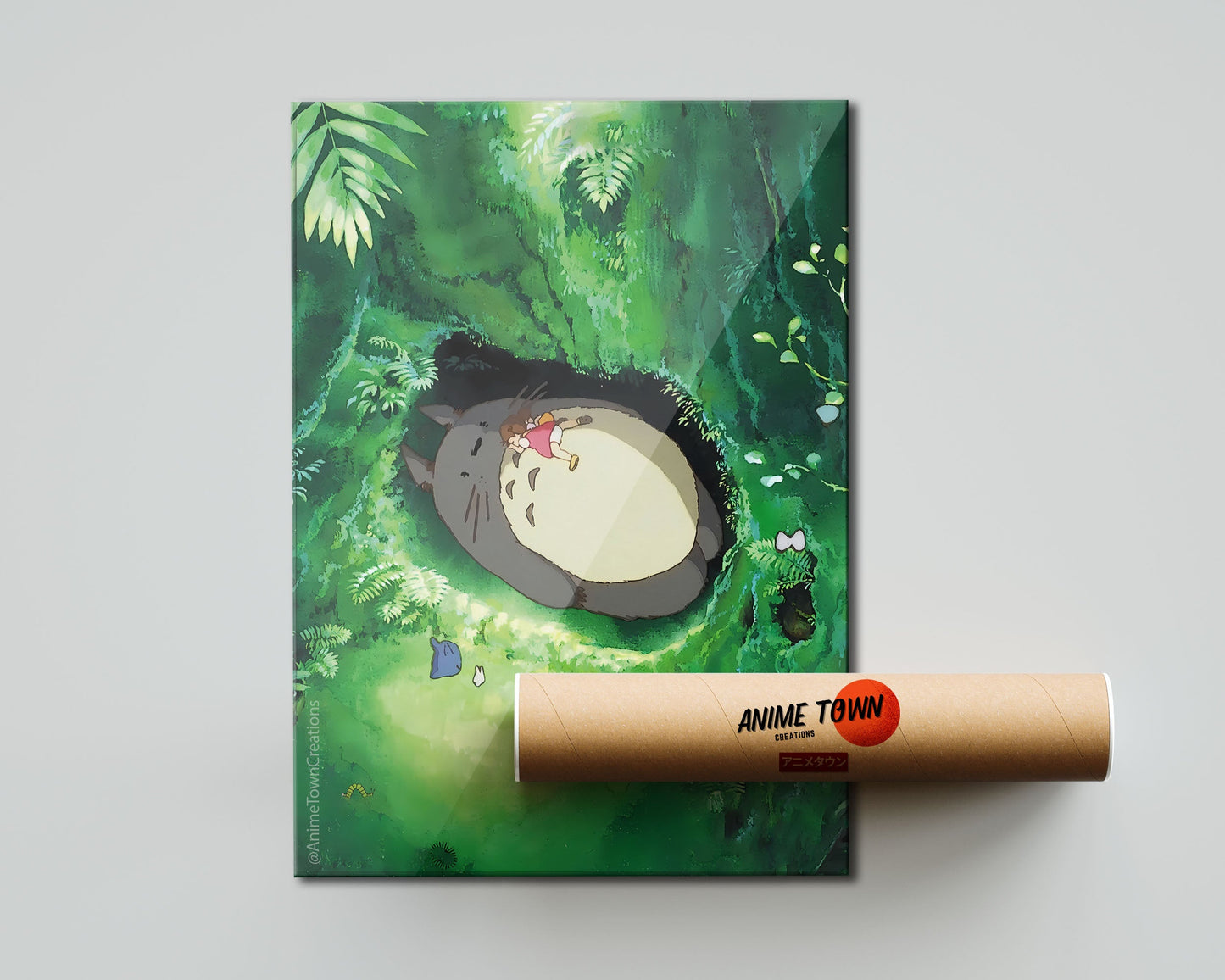 Anime Town Creations Poster Totoro Forest 5" x 7" Home Goods - Anime My Neighbour Totoro Poster