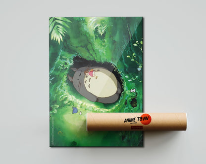 Anime Town Creations Poster Totoro Forest 5" x 7" Home Goods - Anime My Neighbour Totoro Poster