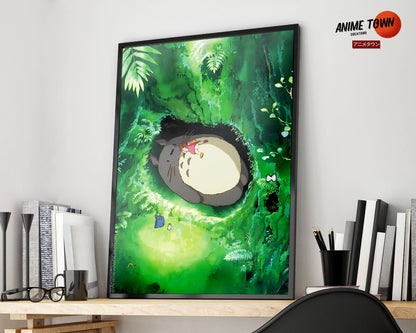 Anime Town Creations Poster Totoro Forest 5" x 7" Home Goods - Anime My Neighbour Totoro Poster