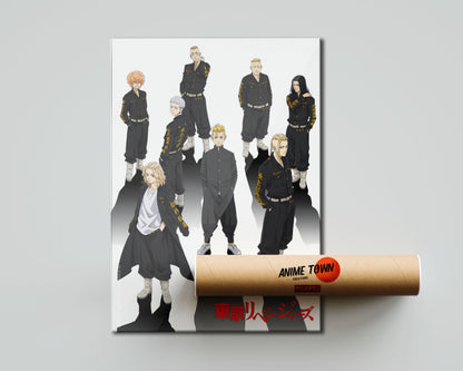 Anime Town Creations Poster Tokyo Manji Gang 5" x 7" Home Goods - Anime Tokyo Revengers Poster