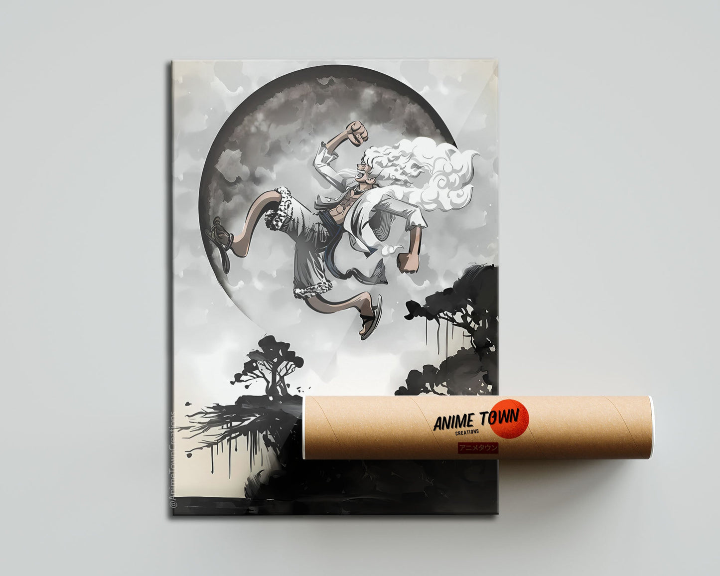 Anime Town Creations Poster One Piece Gear 5 Moon 5" x 7" Home Goods - Anime One Piece Poster