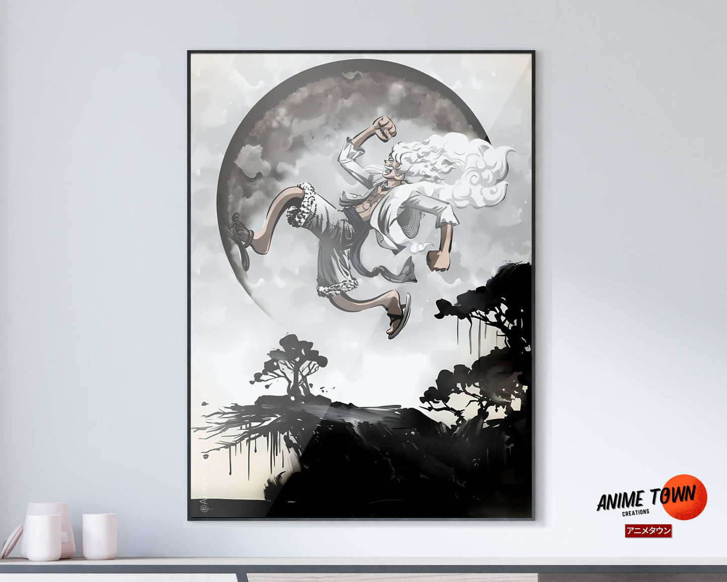 Anime Town Creations Poster One Piece Gear 5 Moon 11" x 17" Home Goods - Anime One Piece Poster