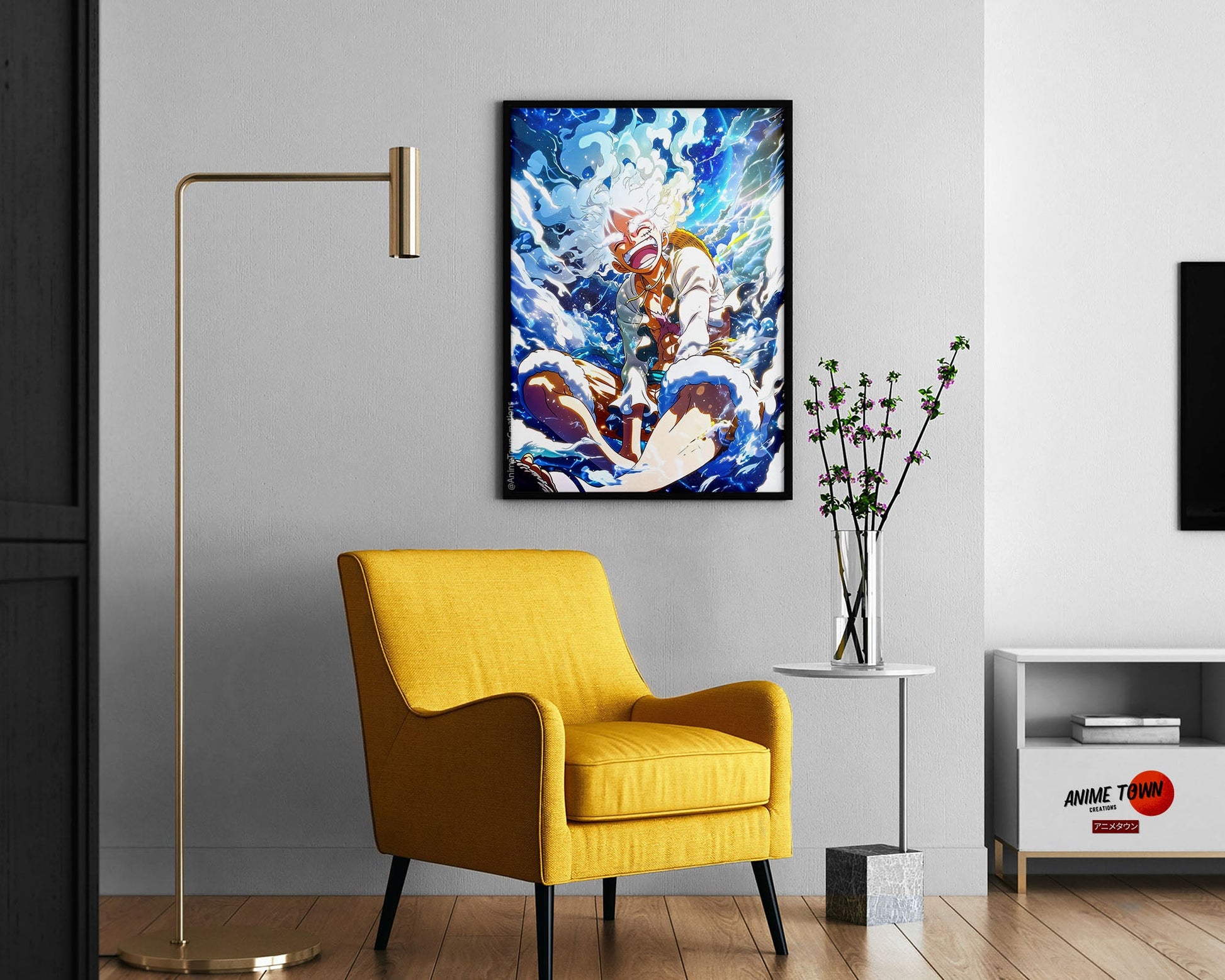 Anime Town Creations Poster One Piece Luffy Gear 5 Joyboy 11" x 17" Home Goods - Anime One Piece Poster