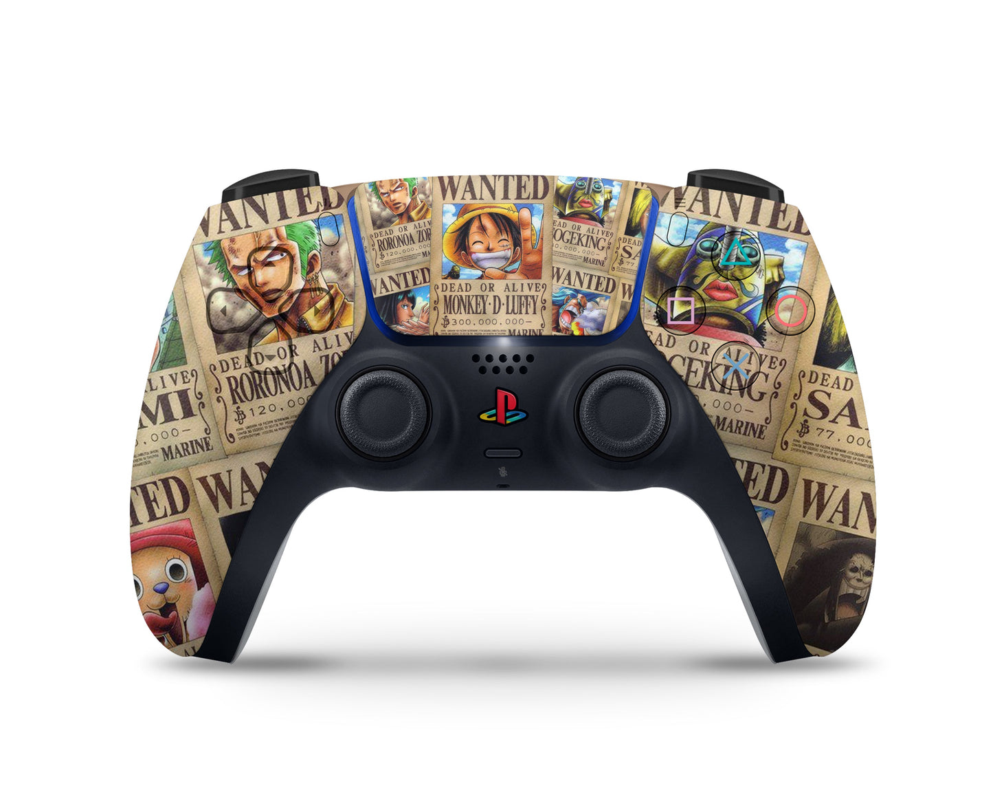 Anime Town Creations PS5 Slim One Piece Wanted Luffy PS5 Slim Skins - Anime One Piece PS5 Slim Skin