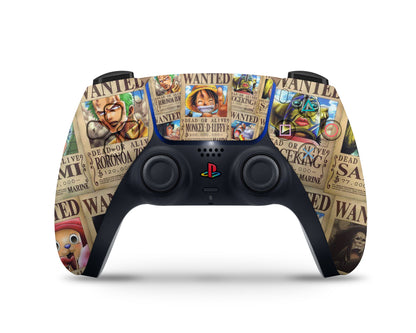 Anime Town Creations PS5 Slim One Piece Wanted Luffy PS5 Slim Skins - Anime One Piece PS5 Slim Skin
