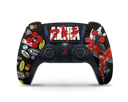 Anime Town Creations PS5 Slim Akira Retro Synthwave Biker PS5 Slim Skins - Anime Akira PS5 Slim Skin