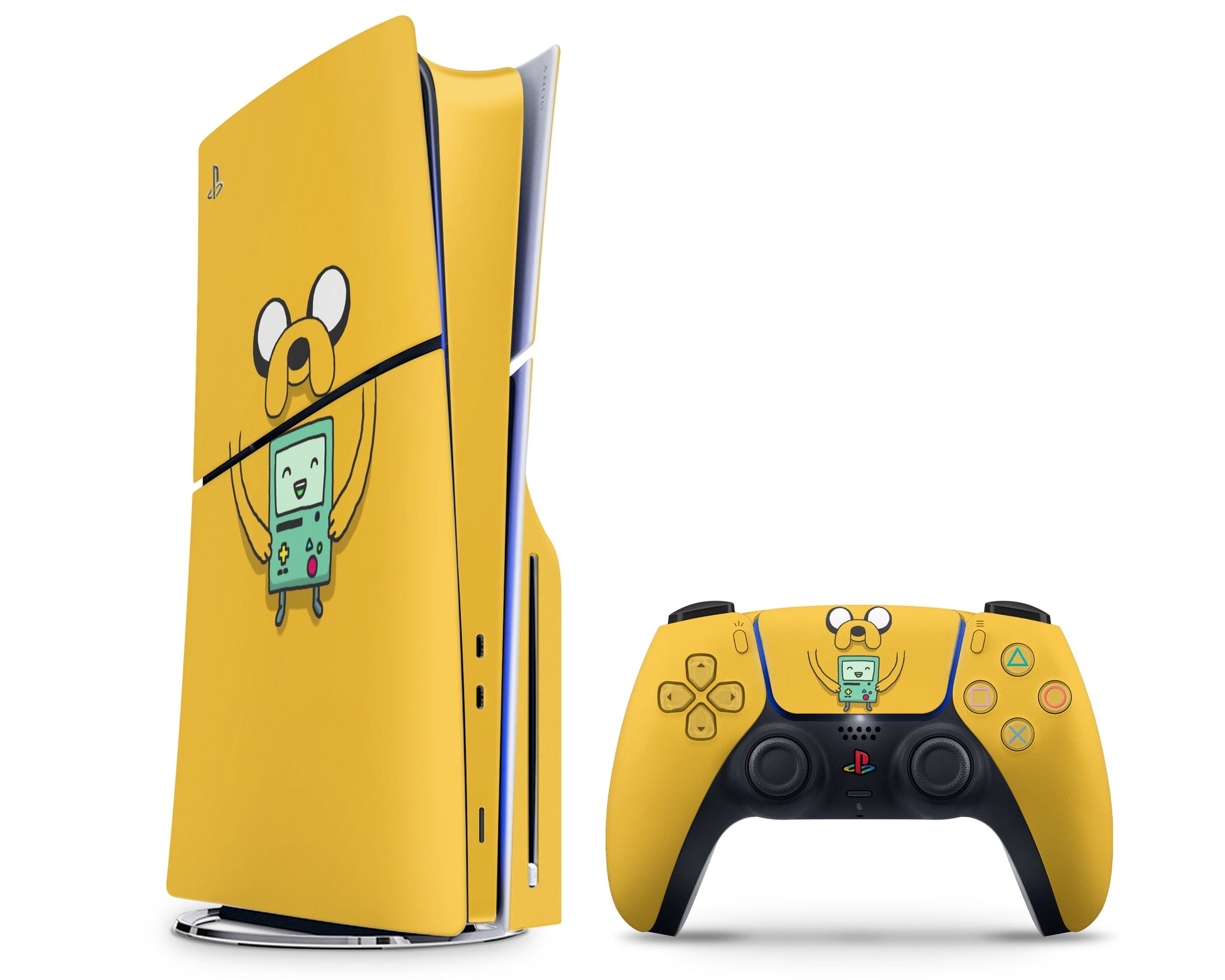 Anime Town Creations PS5 Slim Adventure Time Jake and Beemo PS5 Slim Skins - Anime Adventure Time PS5 Slim Skin