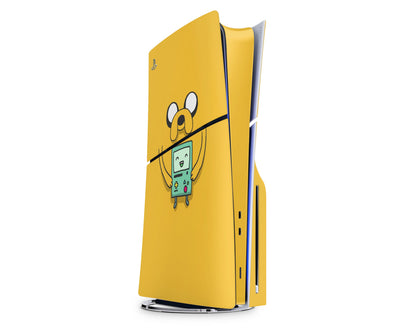 Anime Town Creations PS5 Slim Adventure Time Jake and Beemo PS5 Slim Skins - Anime Adventure Time PS5 Slim Skin
